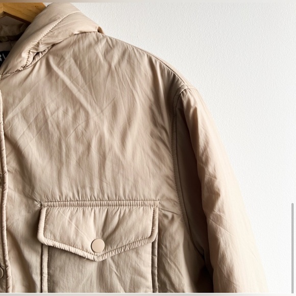 Zara // Puff Hooded Shacket - Picture 2 of 8